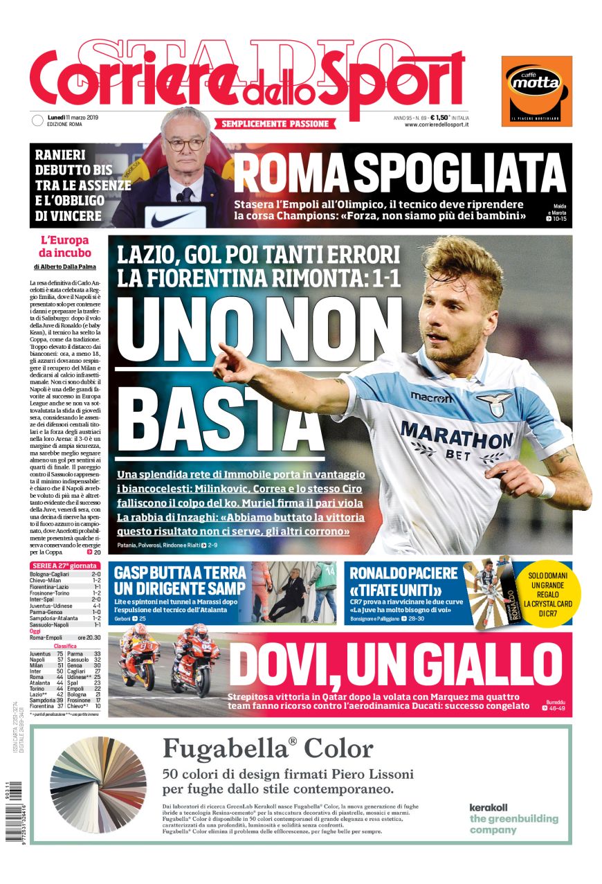 Il Corriere dello Sport - Roma