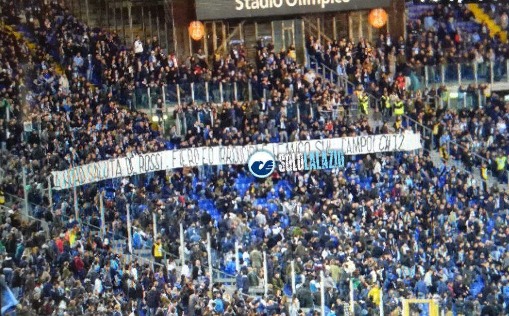 Lazio-Bologna, la Curva Nord saluta De Rossi (FOTO)