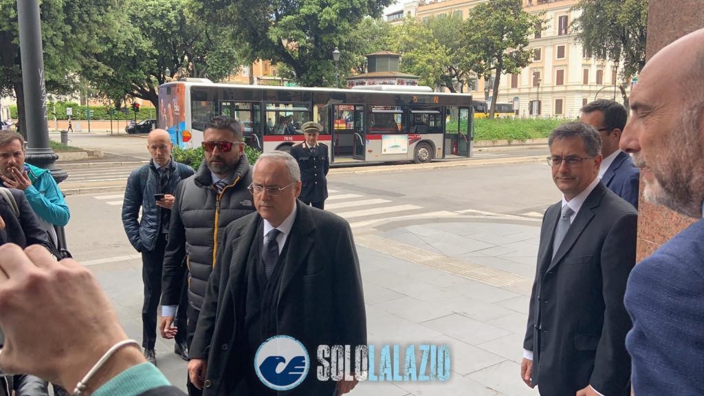 Lotito alla sede del Corriere dello Sport