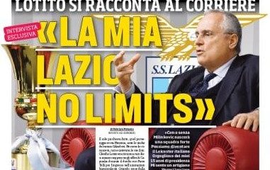 Lazio, Lotito al CorSport: "Più forti con o senza Milinkovic"