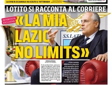 Lazio, Lotito al CorSport: "Più forti con o senza Milinkovic"
