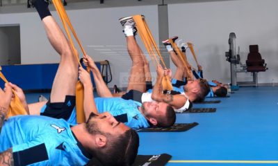 Lazio allenamento Auronzo