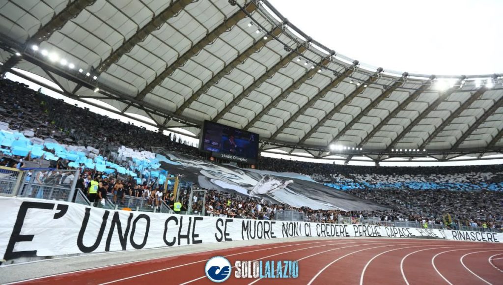 Lazio - Roma, scenografia Diabolik