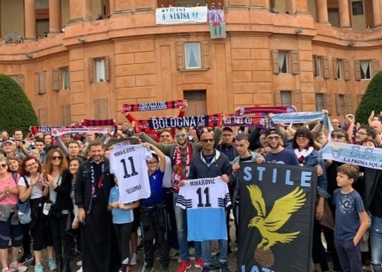 Bologna - Lazio, pellegrinaggio tifosi Miihajlovic (Instagram Radiosei)