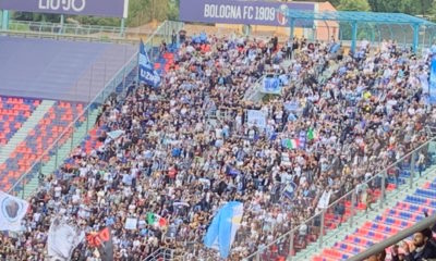 Bologna - Lazio, la scritta per Mihajlovic nel settore biancoceleste