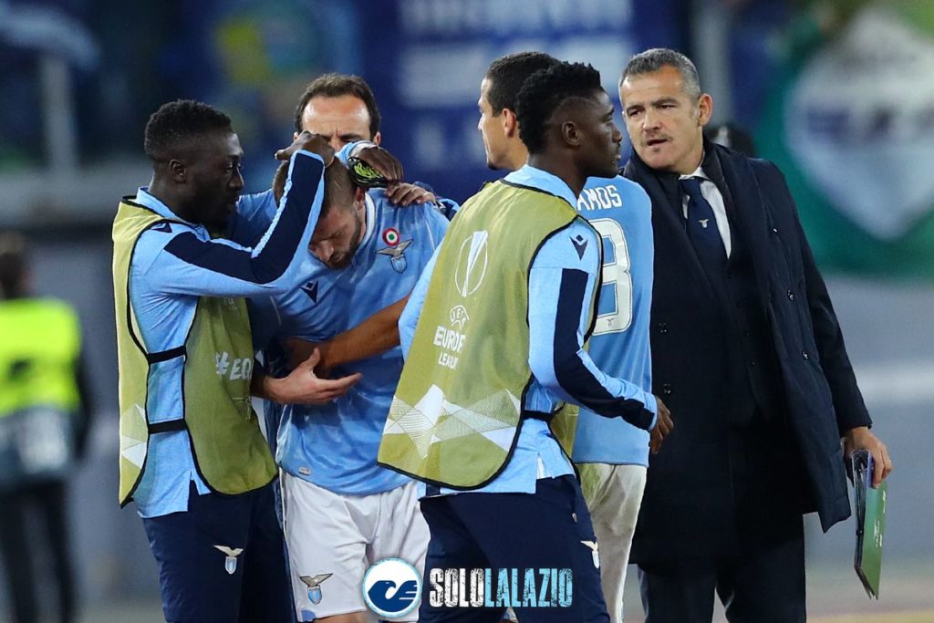 Lazio - Celtic, Valon Berisha consolato dai compagni