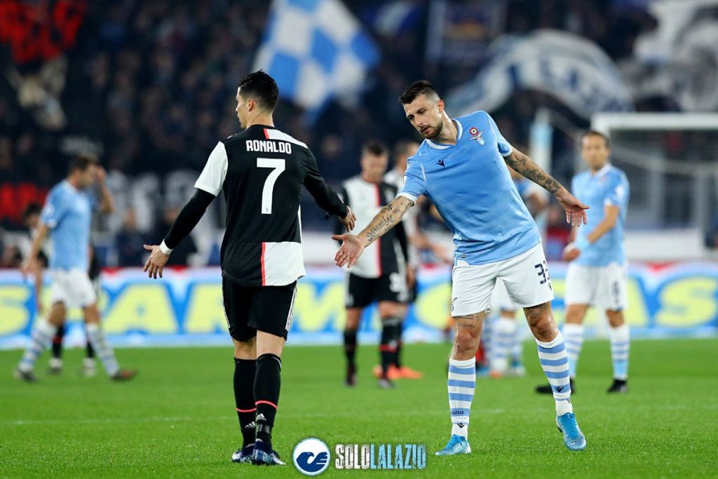 Lazio - Juventus, Cristiano Ronaldo e Francesco Acerbi