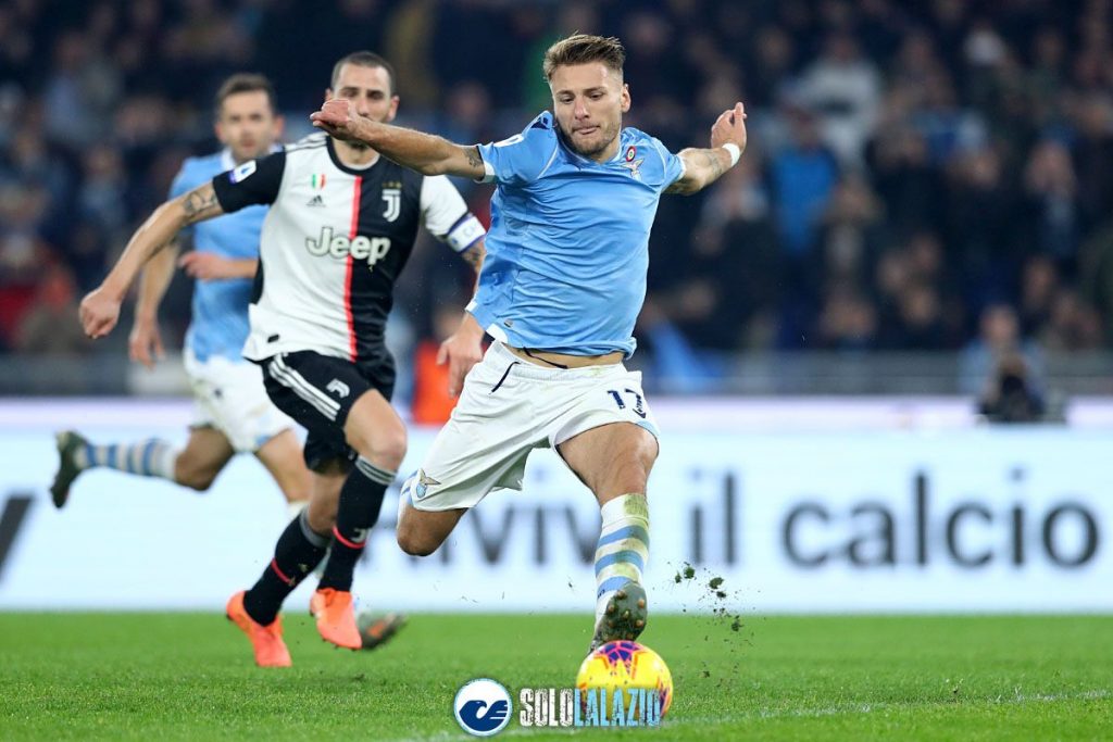 Lazio - Juventus, Ciro Immobile rigore