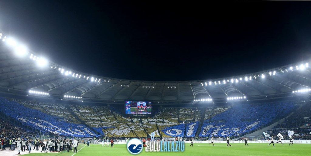 Lazio - Juventus, scenografia Curva Nord
