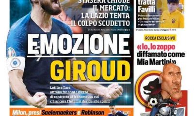 CorSport Roma: "La Lazio tenta il colpo da scudetto"