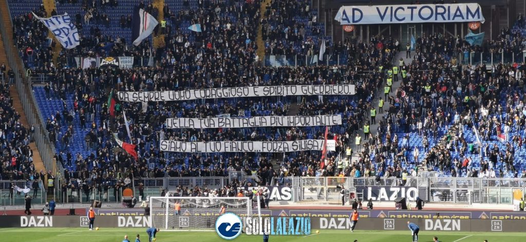 Lazio - Bologna, striscione Curva Nord per Mihajlovic