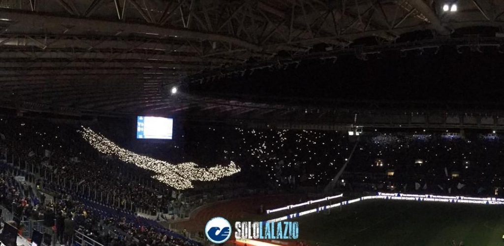 Lazio - Verona, scenografia Curva Nord