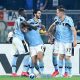 Lazio - Inter, esultanza gol Immobile
