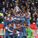 Lazio premiazione Coppa Italia