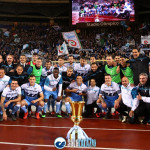 Lazio, giro di campo con la Coppa Italia