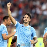 Lazio - Roma, esultanza Luis Alberto