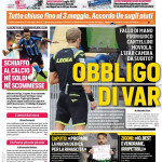 Le prime pagine dei quotidiani sportivi nazionali (FOTO)