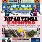 Le prime pagine dei quotidiani sportivi nazionali (FOTO)