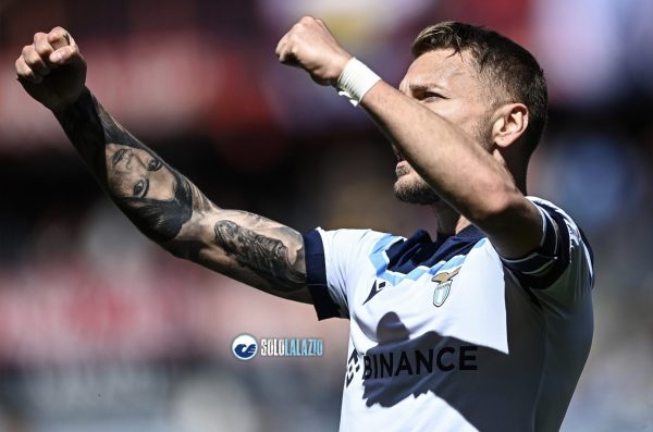 Ciro Immobile gol Genoa-Lazio esultanza